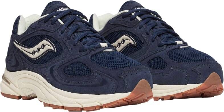 Saucony Blauwe Sportieve Mesh Sneakers Blue Heren