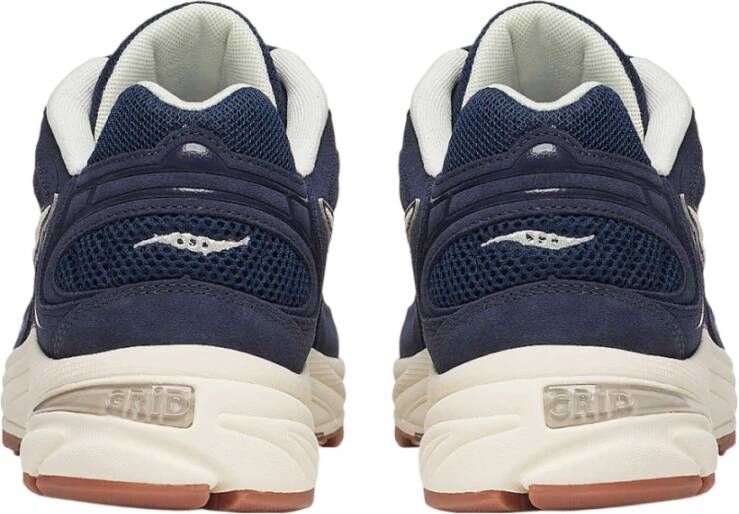 Saucony Blauwe Sportieve Mesh Sneakers Blue Heren