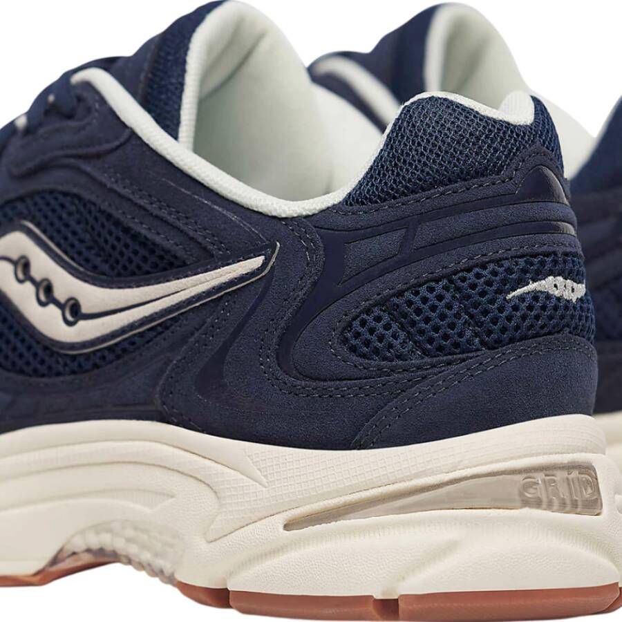Saucony Blauwe Sportieve Mesh Sneakers Blue Heren