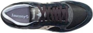 Saucony Blauw Grijs Suède Mesh Sneakers Shadow 5000