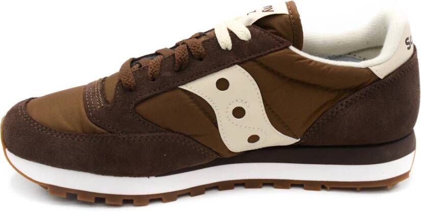 Saucony Bruine Sneakers met Stoffen Voering en Rubberen Zool Bruin Heren