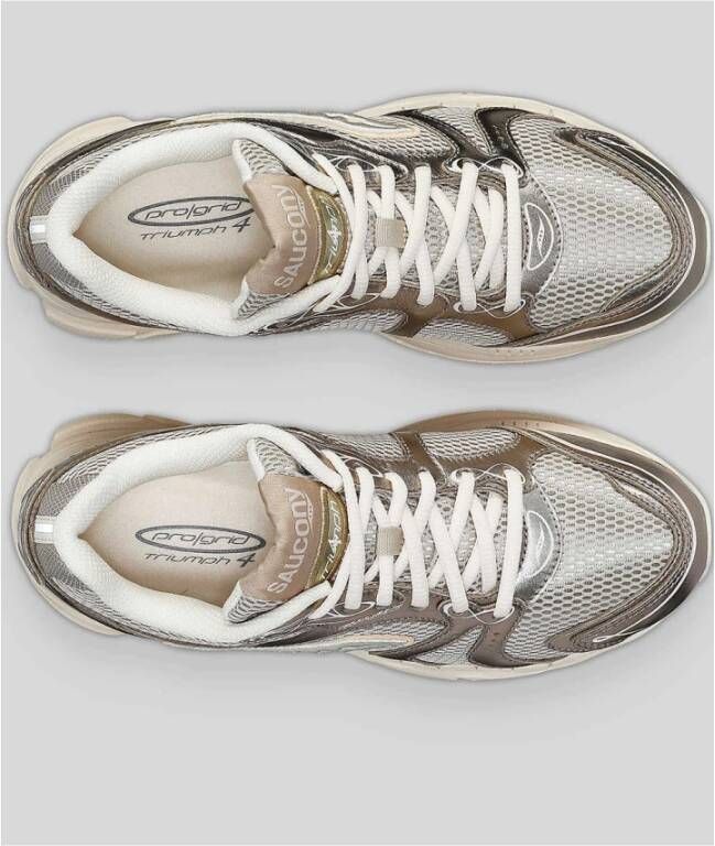 Saucony Champagne Hardloopschoenen Triumph 4 Beige Dames