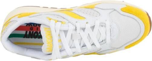 Saucony Gele Leren en Polyurethaan Sneakers