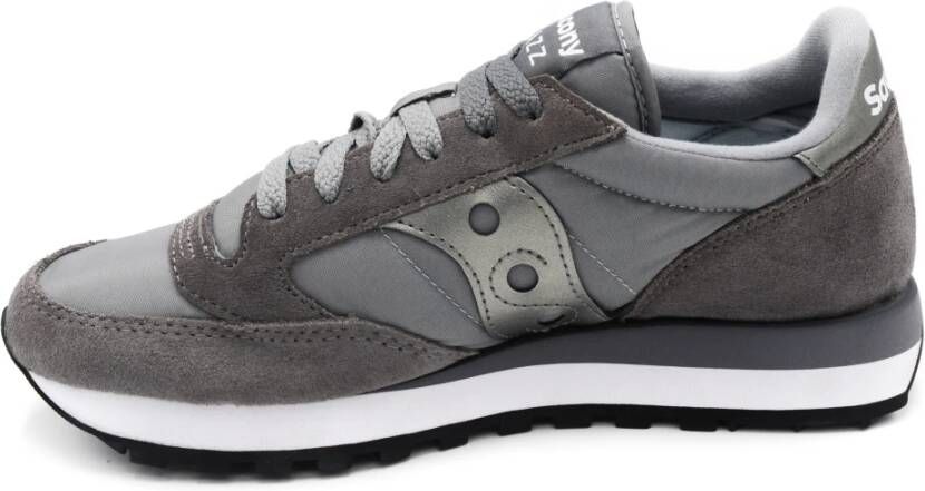 Saucony Grijze Sneakers met Rubberen Zool Grijs Dames