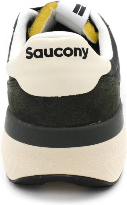 Saucony Groene Sneakers met Stoffen Voering en Rubberen Zool Groen Heren