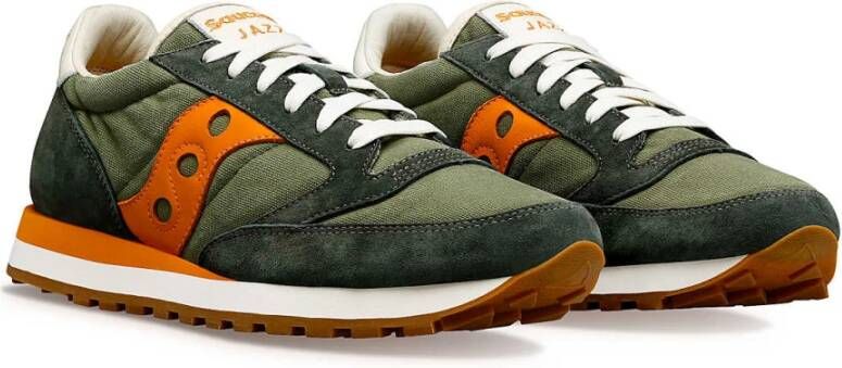 Saucony Groene Sneakers met Stonewash Design Multicolor Heren