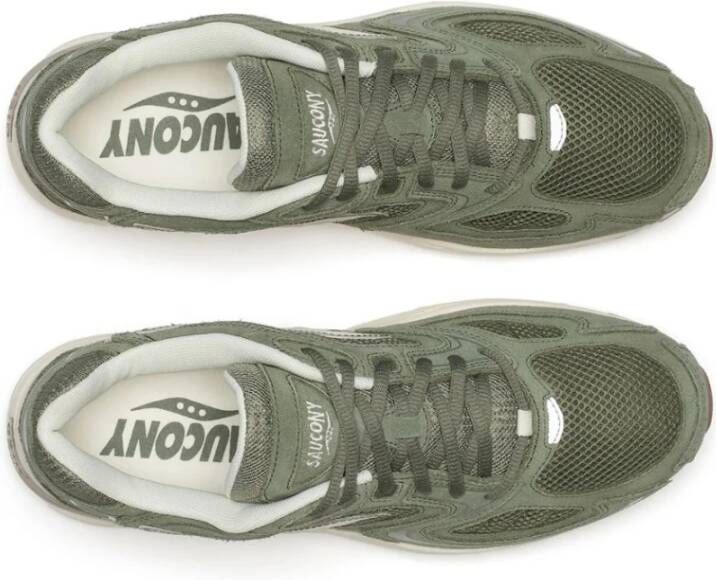 Saucony Groene Sportieve Mesh Sneakers Green Heren