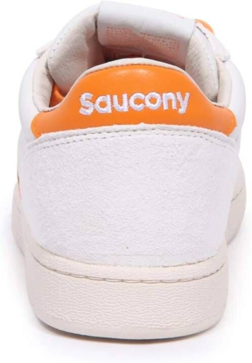 Saucony Jazz Court Schoenen in Wit Oranje