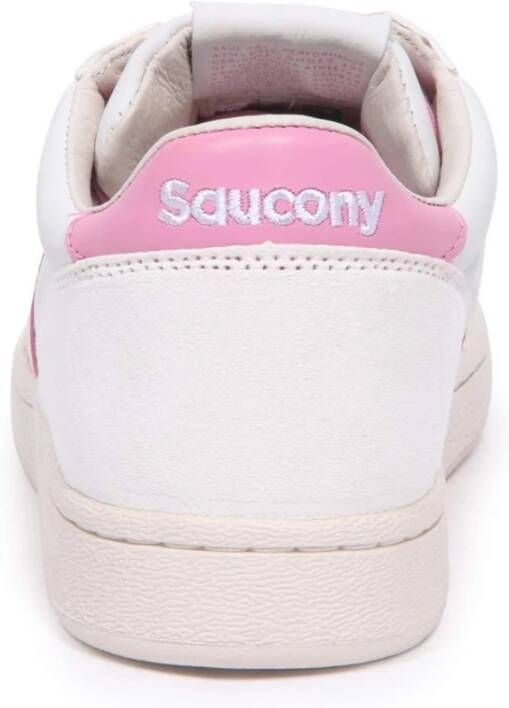 Saucony Jazz Court schoenen in wit roze