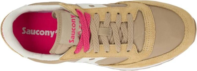 Saucony Jazz O' Sneakers met vetersluiting Beige Dames