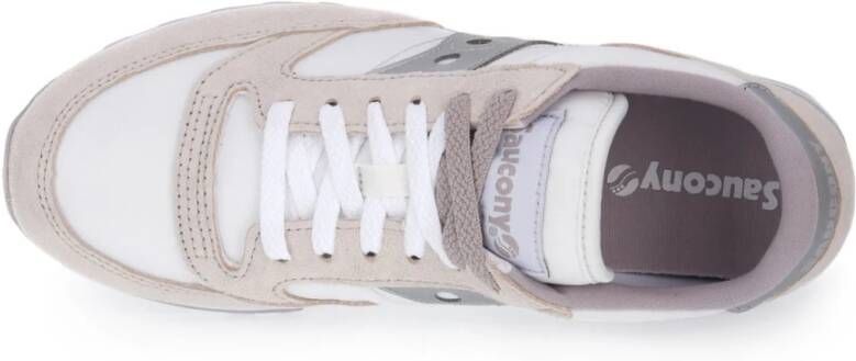 Saucony Jazz Triple White Silver Sneakers Wit Heren