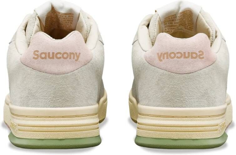 Saucony Lage Beige Groene Sonic Sneakers Multicolor Dames