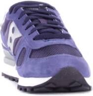 Saucony Logo Sneakers Suède Canvas Rubber Zool Blue Heren