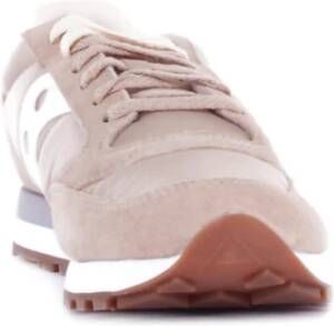 Saucony Logo Voor- en Achterkant Sneakers Beige Heren