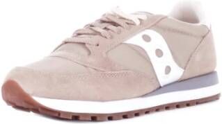 Saucony Logo Voor- en Achterkant Sneakers Beige Heren