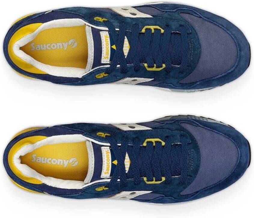 Saucony Navy Geel Shadow 5000 Sneakers Multicolor Heren