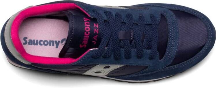 Saucony Navy Pink Jazz Original Sneakers Blue Dames