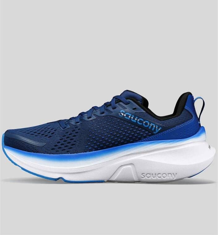 Saucony Navy Cobalt Guide 17 Hardloopschoenen Blue Heren