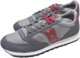 Saucony Originele Jazz Sneakers Grijs Donkerrood Multicolor Heren - Thumbnail 4