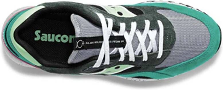 Saucony Retro Sportieve Sneaker met Suède en Leer