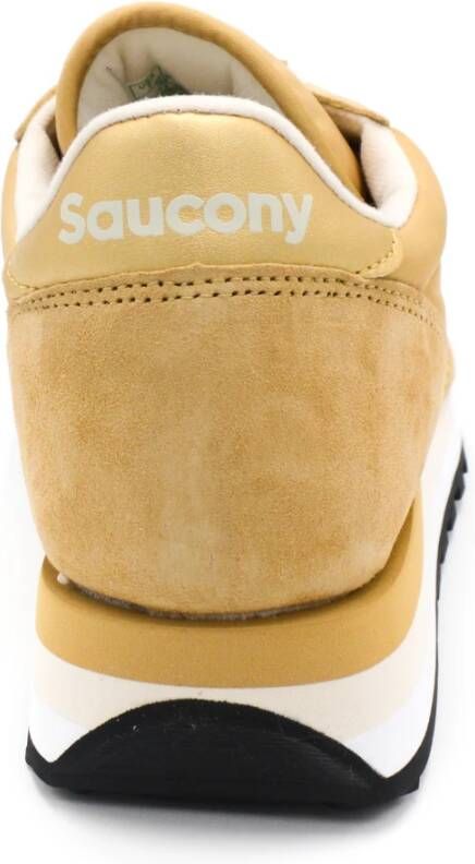 Saucony Beige Sneakers met Stoffen Voering en Rubberen Zool Beige Dames