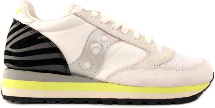 Saucony Bianco Zebra Stijlvolle Sneakers Beige Heren