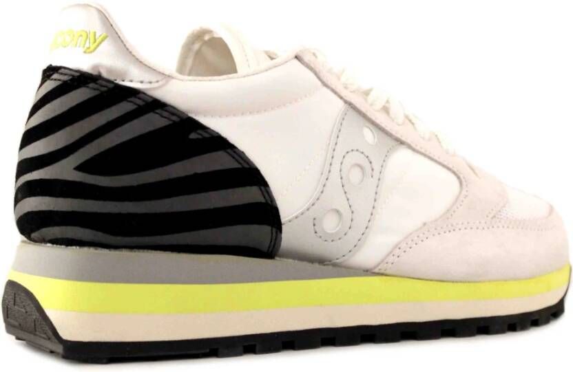 Saucony Bianco Zebra Stijlvolle Sneakers Beige Heren