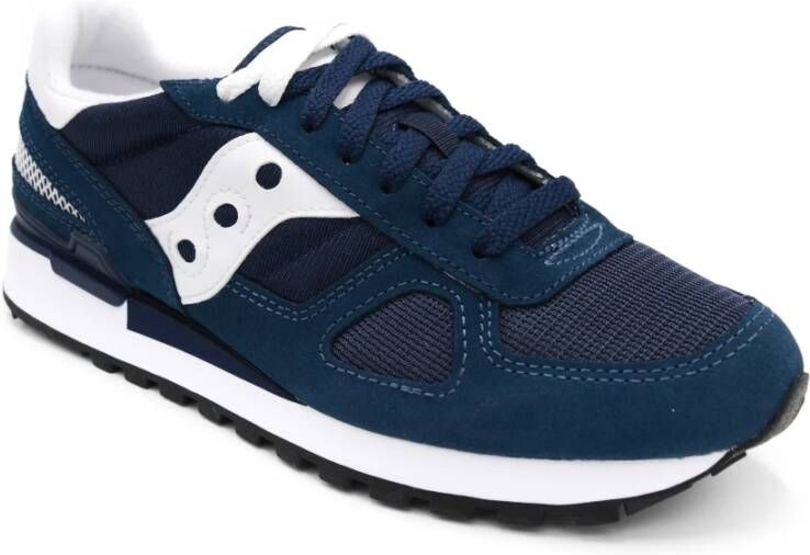 Saucony Leren en stoffen herensneakers Blauw Heren