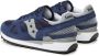 Saucony Logo Sneakers Suède Canvas Rubber Zool Blue Heren - Thumbnail 14
