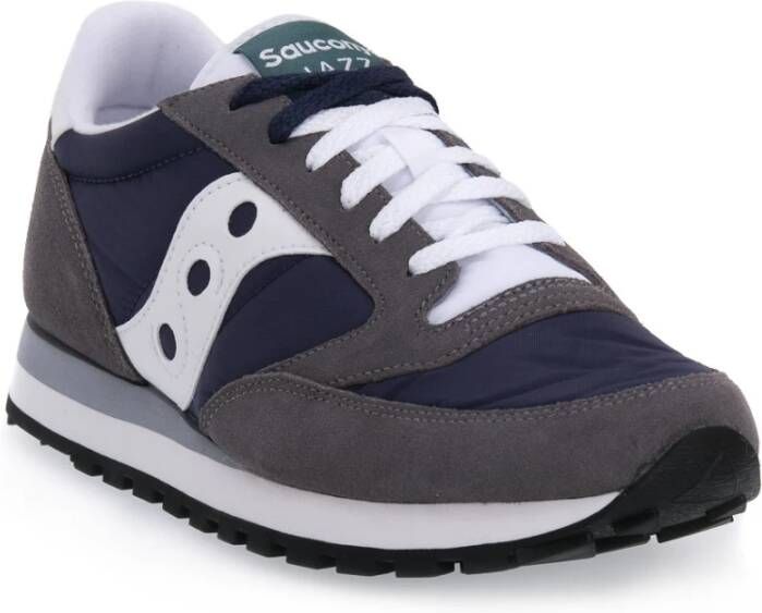 Saucony 667 Jazz Grey Navy Sneakers Bruin Heren