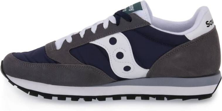 Saucony 667 Jazz Grey Navy Sneakers Bruin Heren