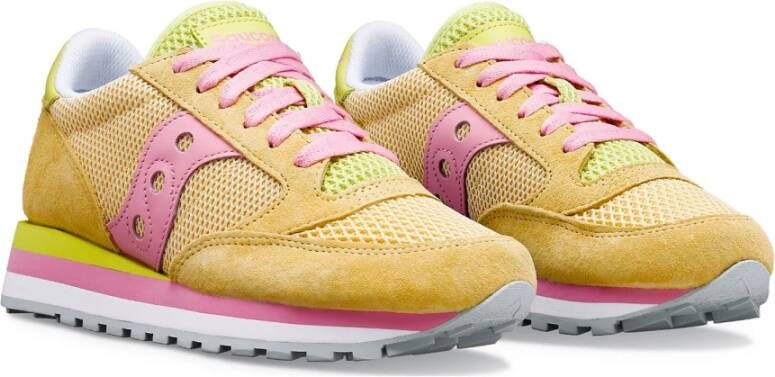 Saucony Multicolor Jazz Triple Schoen Geel Dames