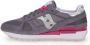 Saucony Zilveren Sneakers Logo Voor Nylon Rubber Gray Dames - Thumbnail 6