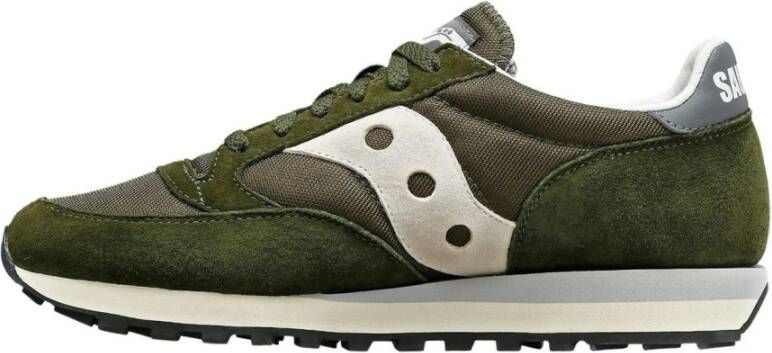 Saucony Grijze Heren Sneakers Groen Heren