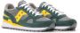 Saucony Groene Sneakers met Gele en Grijze Accenten Groen Heren - Thumbnail 2