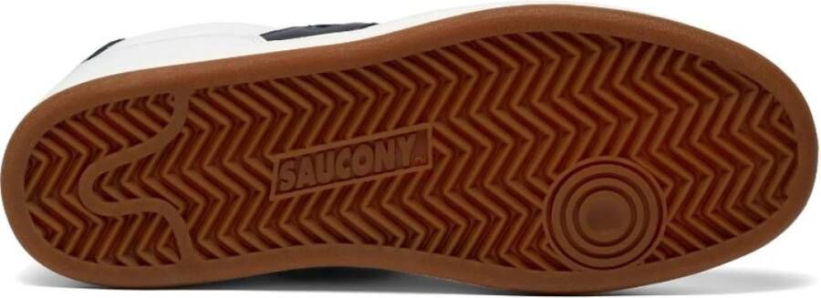 Saucony Comfortabele Heren Sneakers van Huidstof Wit Heren