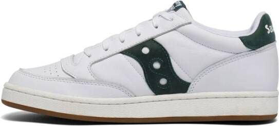 Saucony Wit-Groene Jazz Court Sneakers Wit Unisex