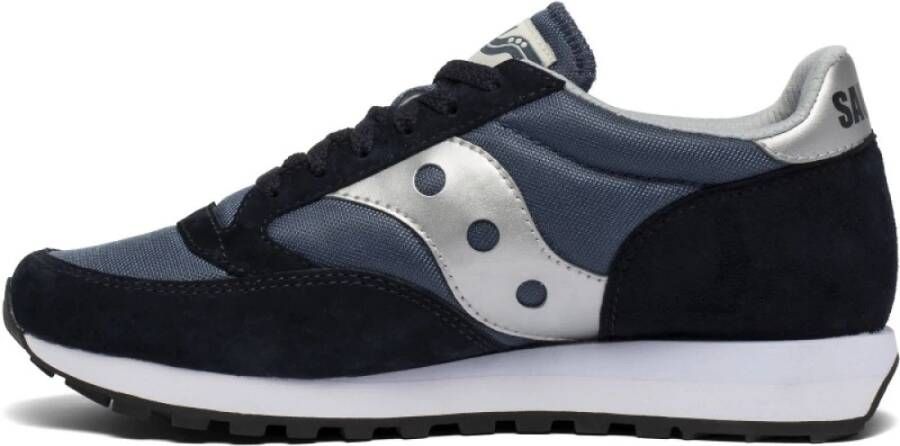 Saucony Stijlvolle Navy Silver Jazz 81 Sneakers Zwart Heren