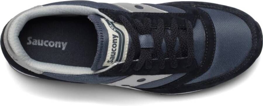 Saucony Stijlvolle Navy Silver Jazz 81 Sneakers Zwart Heren