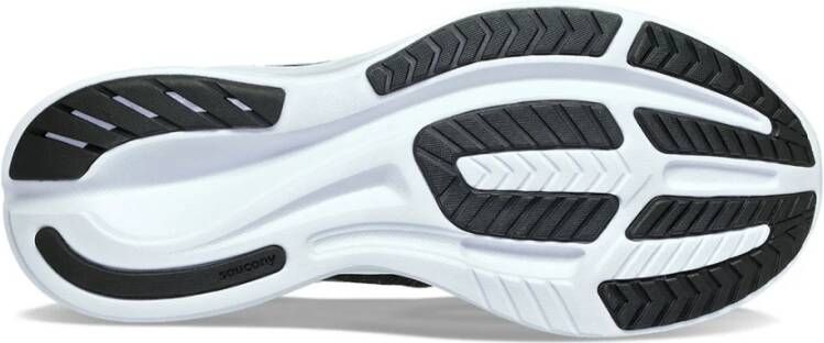 Saucony Stijlvolle Zwart Witte Ride 16 Sneakers