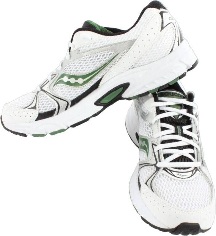 Saucony Wit Groene Sneakers Ride Millennium