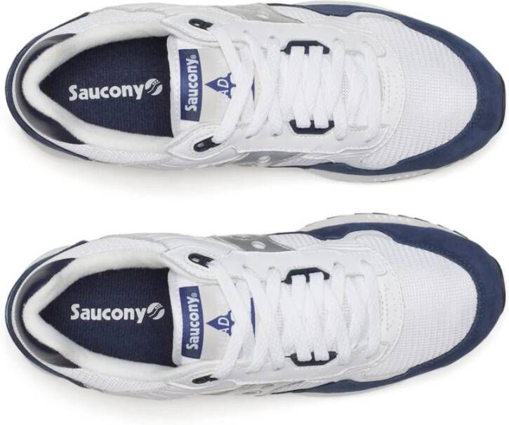 Saucony Witte Mesh Sneakers Retro Stijl