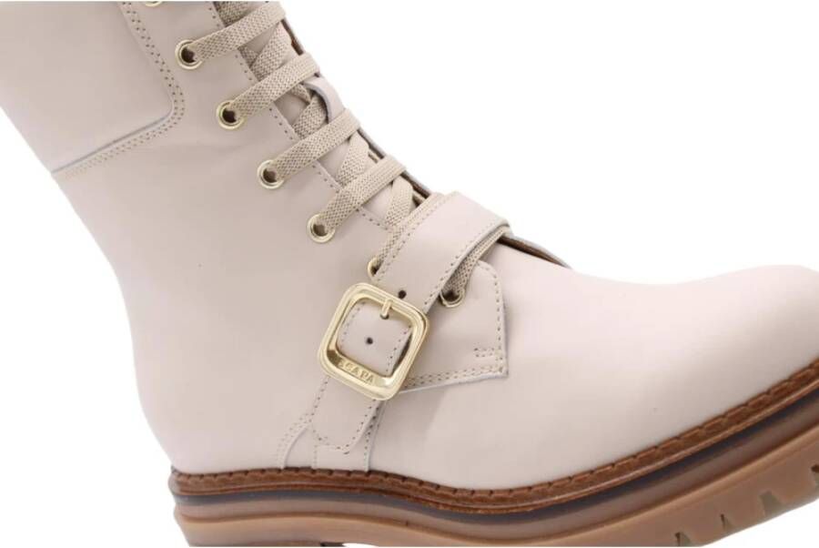 Scapa Lace-up Boots Beige Dames