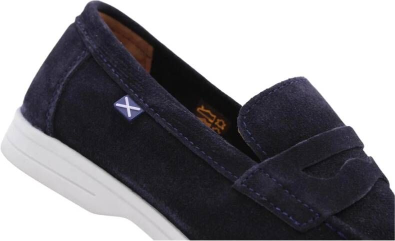 Scapa Klassieke Leren Loafers Blue Heren