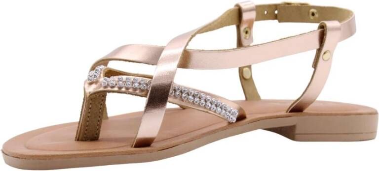 Scapa Platte Zomer Sandalen Pink Dames