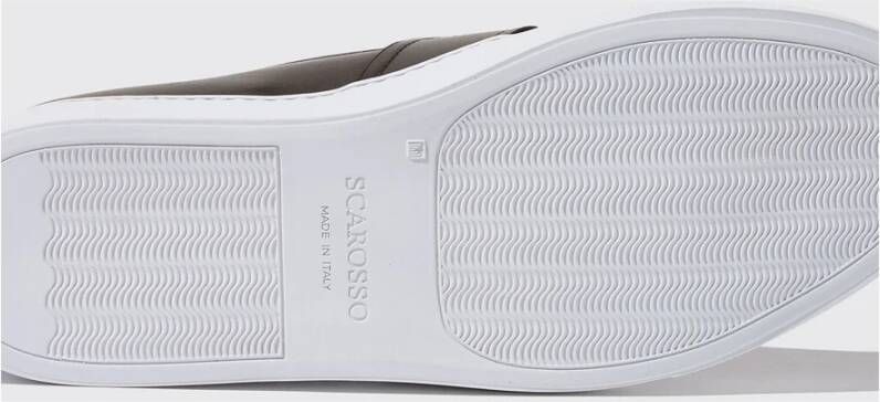 Scarosso Handgemaakte Penny Loafer Platform Sneakers Bruin Heren
