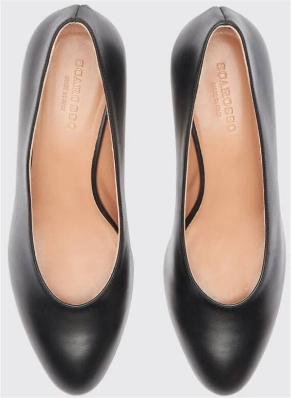 Scarosso Amandelvormige Zwarte Dagpompen Black Dames