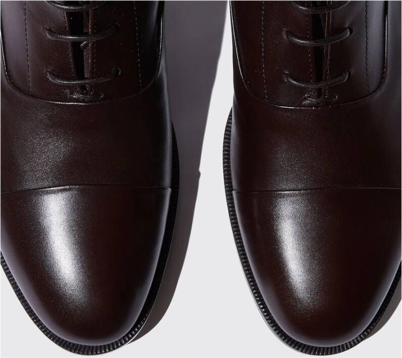 Scarosso Archie Oxford Stijl Veterschoenen Bruin Heren