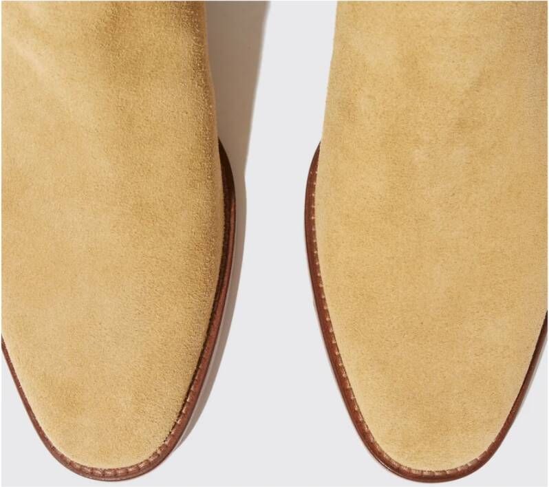 Scarosso Luxe Suede Chelsea Boot Beige Heren