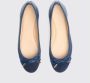 Scarosso Blauwe Tweed Ballet Flats met Veters Blue Dames - Thumbnail 4